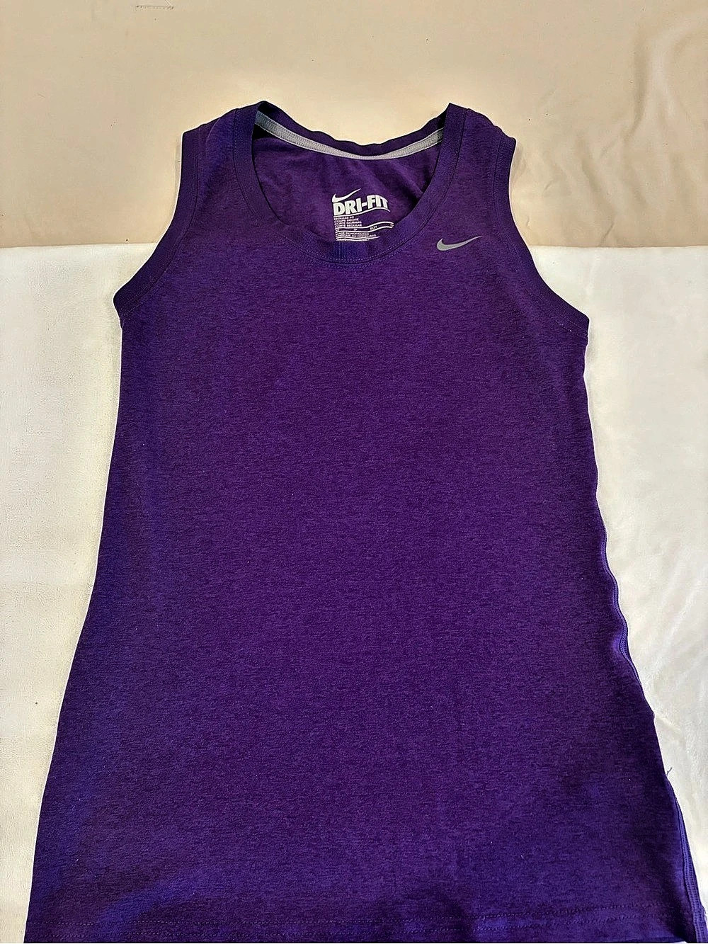 Nike Dri-FIT Athletic Tank Top in Purple Size Medium